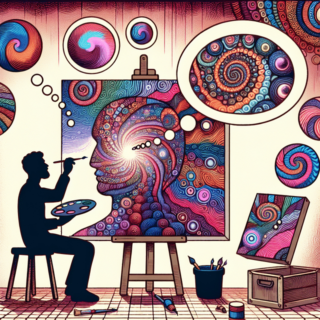 someone channeling their psychedelic experience into art