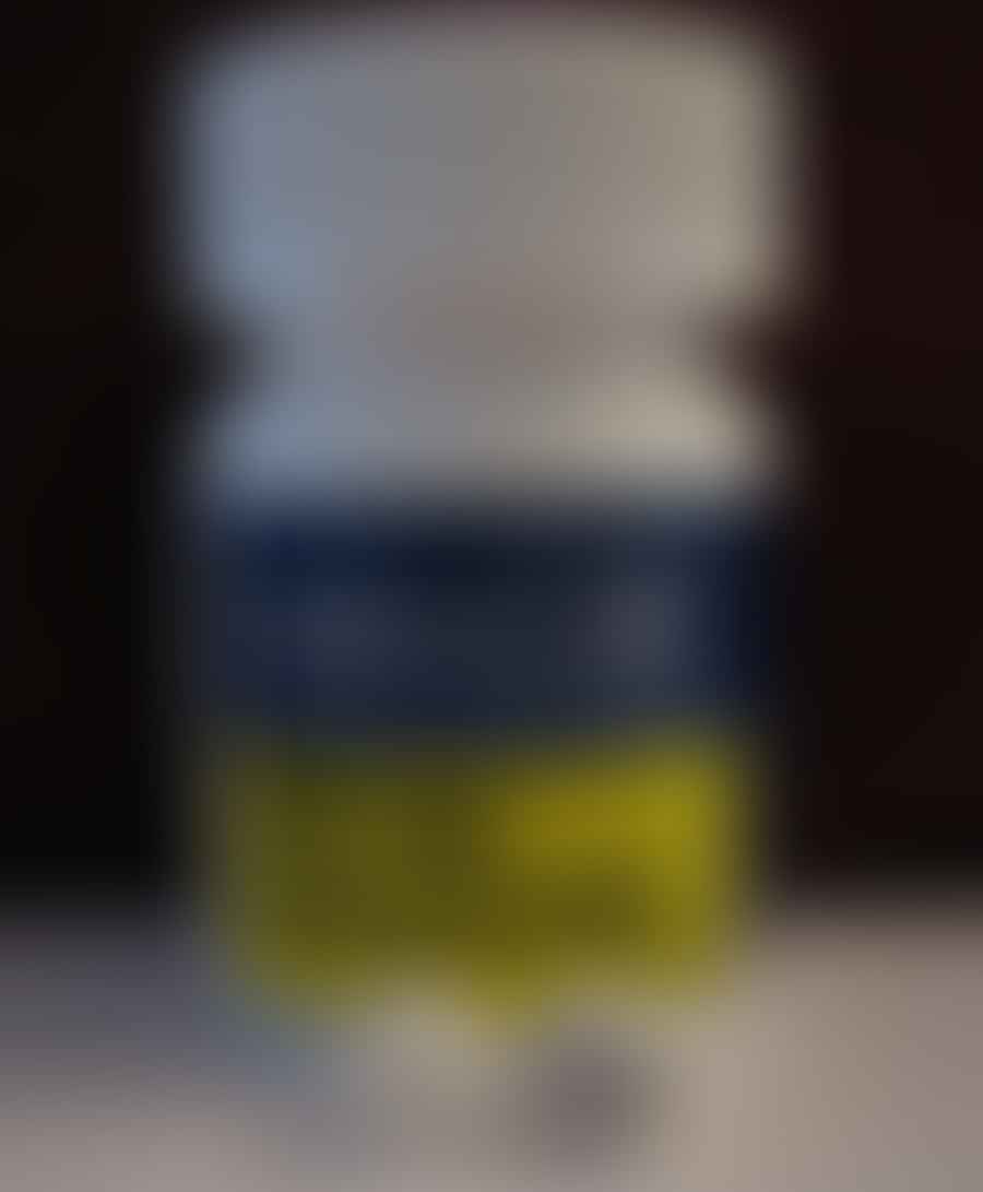 Close-up view of a Wellbutrin pill