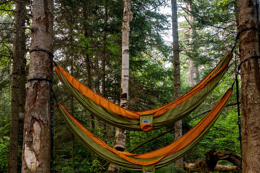 Recycled material outdoor hammock