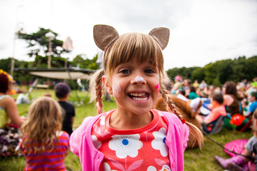 family-friendly festival area