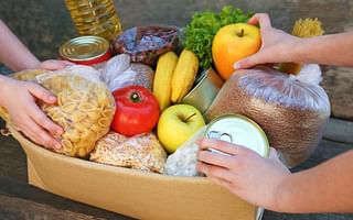 What is the etiquette for donating to food banks?