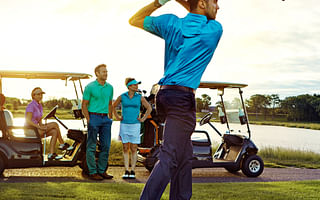 What is the proper number of practice swings in golf etiquette?
